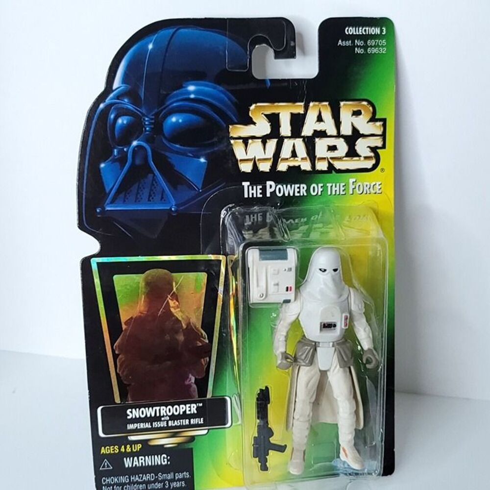 Star Wars Power The Force Snowtrooper Imperial Issue Blaster Rifle Card Damage
